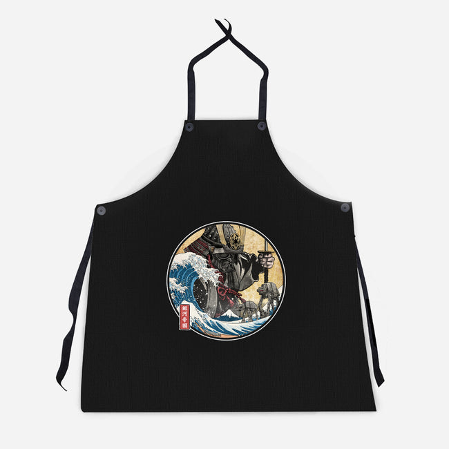 Dark Samurai In Japan-Unisex-Kitchen-Apron-DrMonekers