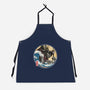 Dark Samurai In Japan-Unisex-Kitchen-Apron-DrMonekers