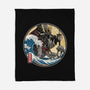 Dark Samurai In Japan-None-Fleece-Blanket-DrMonekers