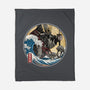 Dark Samurai In Japan-None-Fleece-Blanket-DrMonekers