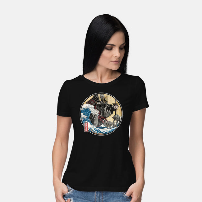 Dark Samurai In Japan-Womens-Basic-Tee-DrMonekers