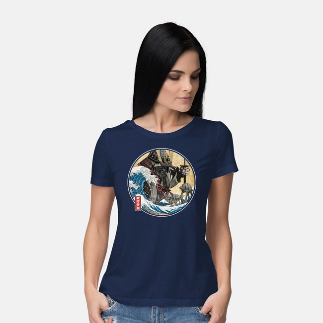 Dark Samurai In Japan-Womens-Basic-Tee-DrMonekers