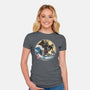 Dark Samurai In Japan-Womens-Fitted-Tee-DrMonekers
