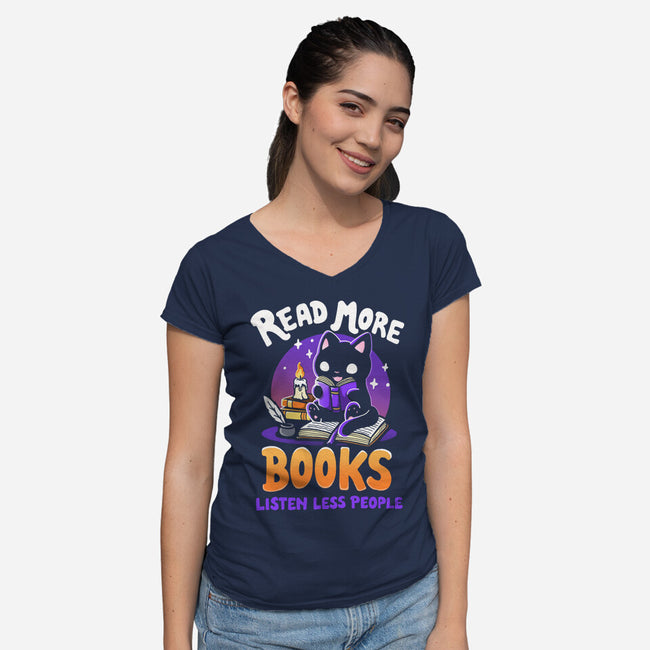 Read More-Womens-V-Neck-Tee-Vallina84