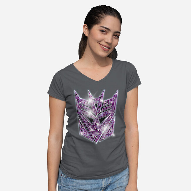 Deceptifunk-Womens-V-Neck-Tee-Skullpy