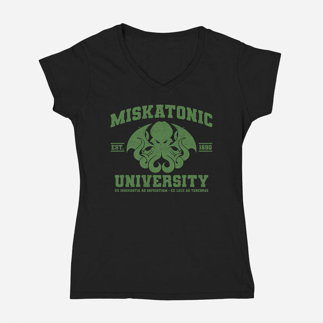 The Unknown University-Womens-V-Neck-Tee-sachpica