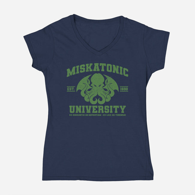 The Unknown University-Womens-V-Neck-Tee-sachpica