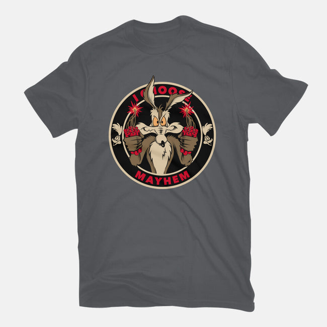 Mayhem Of Coyote-Mens-Heavyweight-Tee-spoilerinc