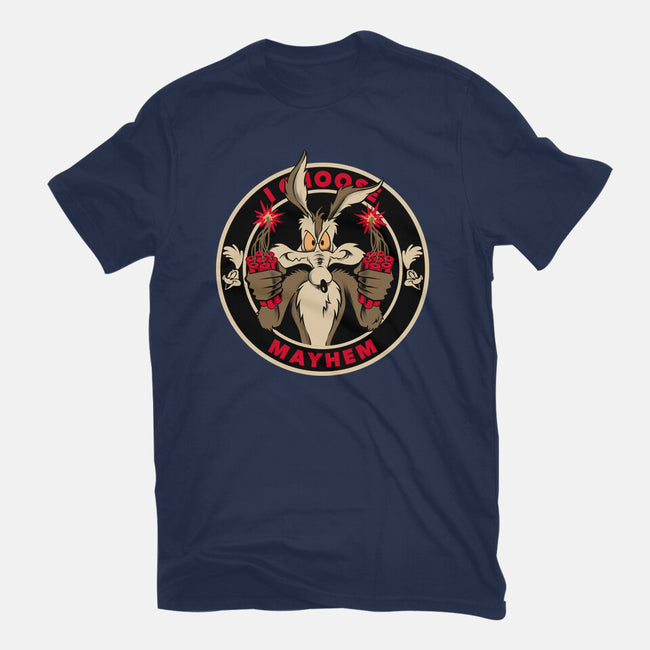 Mayhem Of Coyote-Mens-Heavyweight-Tee-spoilerinc
