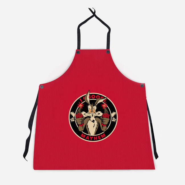 Mayhem Of Coyote-Unisex-Kitchen-Apron-spoilerinc