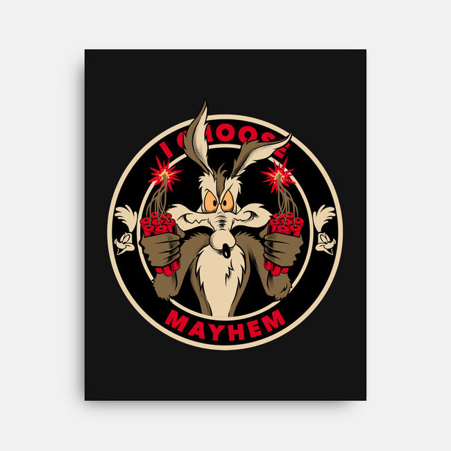Mayhem Of Coyote-None-Stretched-Canvas-spoilerinc