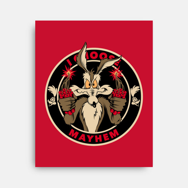 Mayhem Of Coyote-None-Stretched-Canvas-spoilerinc