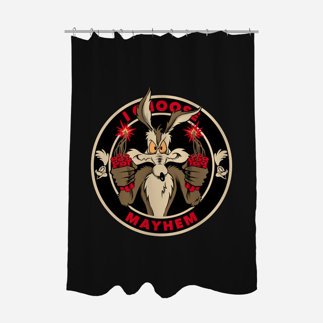 Mayhem Of Coyote-None-Polyester-Shower Curtain-spoilerinc