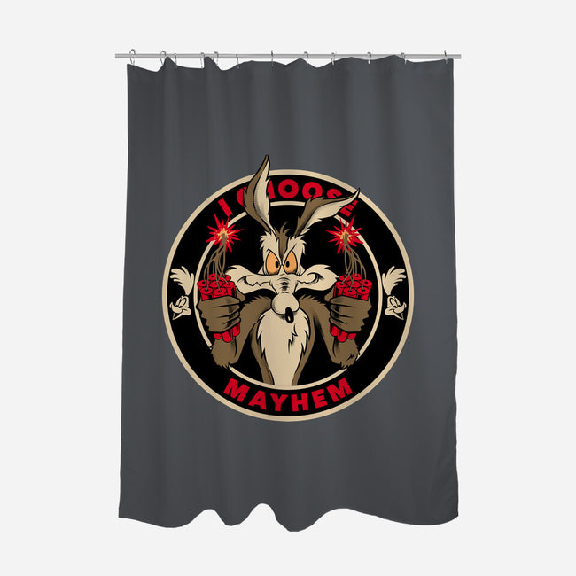Mayhem Of Coyote-None-Polyester-Shower Curtain-spoilerinc