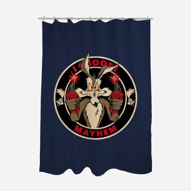 Mayhem Of Coyote-None-Polyester-Shower Curtain-spoilerinc