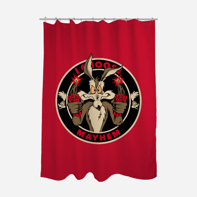 Mayhem Of Coyote-None-Polyester-Shower Curtain-spoilerinc