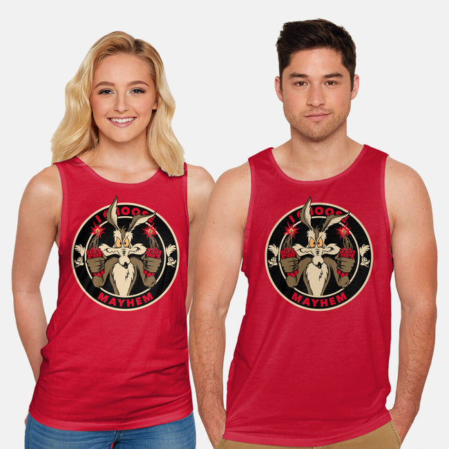 Mayhem Of Coyote-Unisex-Basic-Tank-spoilerinc