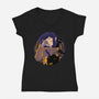 Seeing Through The Stone-Womens-V-Neck-Tee-rmatix