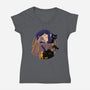 Seeing Through The Stone-Womens-V-Neck-Tee-rmatix