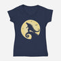 The Kaiju Before Christmas-Womens-V-Neck-Tee-retrodivision