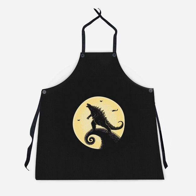 The Kaiju Before Christmas-Unisex-Kitchen-Apron-retrodivision
