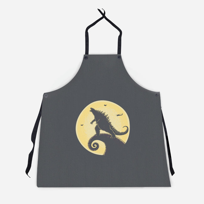 The Kaiju Before Christmas-Unisex-Kitchen-Apron-retrodivision