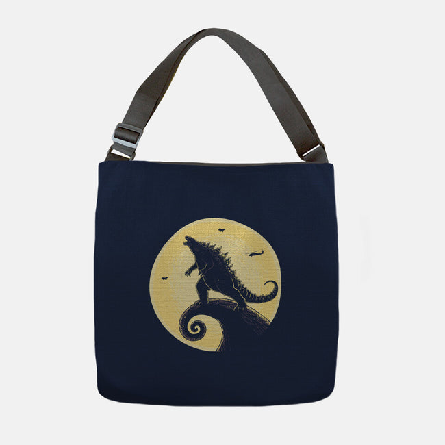 The Kaiju Before Christmas-None-Adjustable Tote-Bag-retrodivision