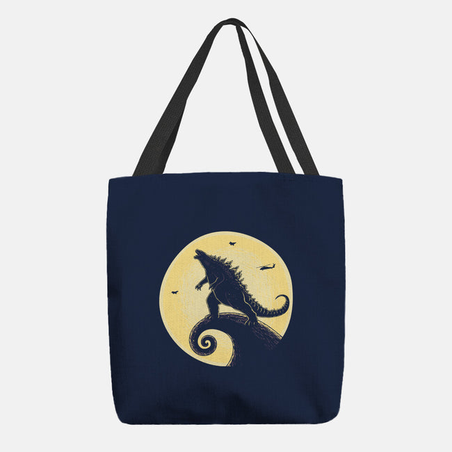 The Kaiju Before Christmas-None-Basic Tote-Bag-retrodivision