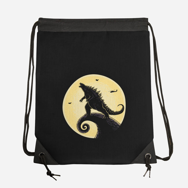 The Kaiju Before Christmas-None-Drawstring-Bag-retrodivision
