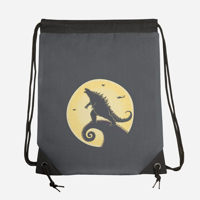 The Kaiju Before Christmas-None-Drawstring-Bag-retrodivision