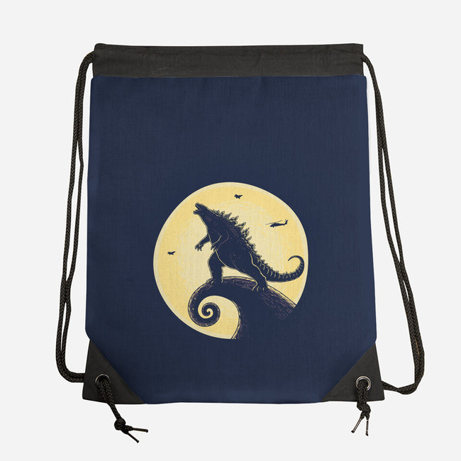 The Kaiju Before Christmas-None-Drawstring-Bag-retrodivision