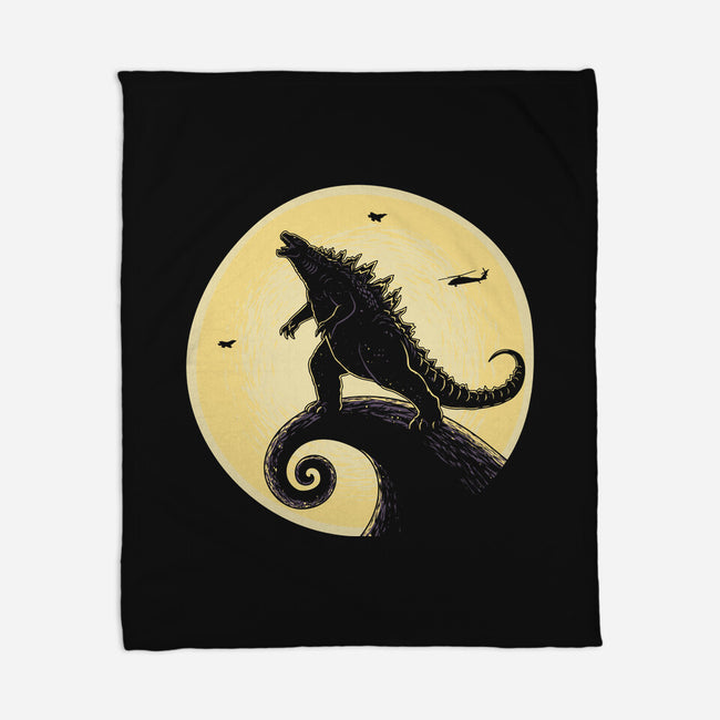 The Kaiju Before Christmas-None-Fleece-Blanket-retrodivision