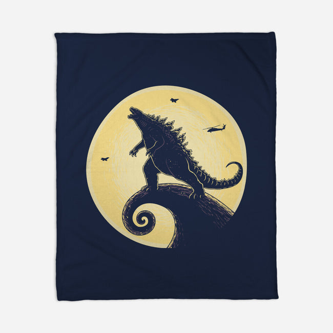 The Kaiju Before Christmas-None-Fleece-Blanket-retrodivision