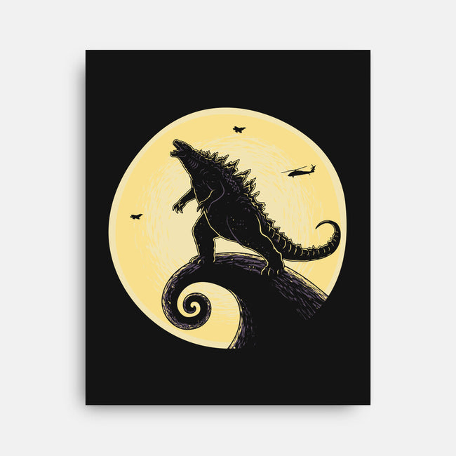 The Kaiju Before Christmas-None-Stretched-Canvas-retrodivision