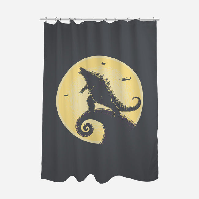 The Kaiju Before Christmas-None-Polyester-Shower Curtain-retrodivision