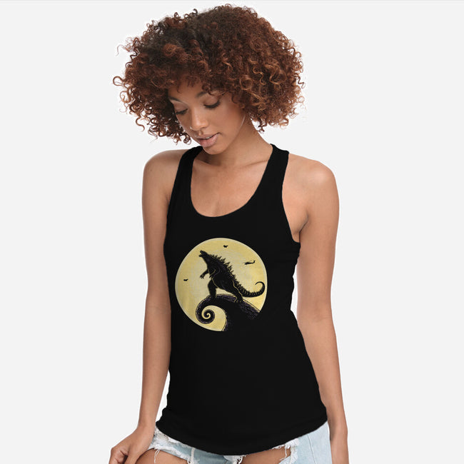 The Kaiju Before Christmas-Womens-Racerback-Tank-retrodivision