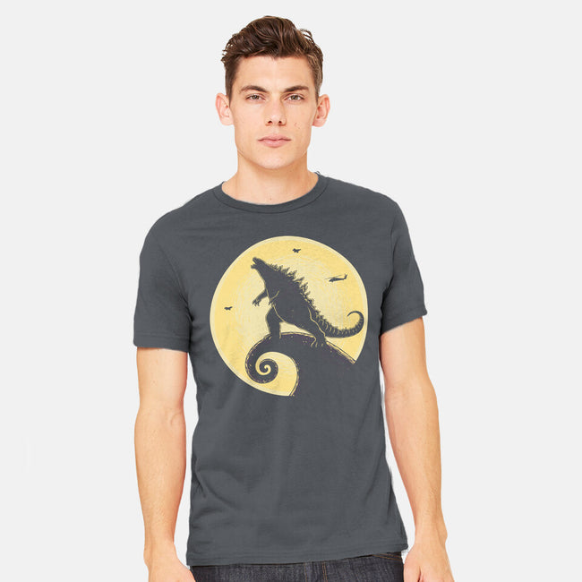 The Kaiju Before Christmas-Mens-Heavyweight-Tee-retrodivision