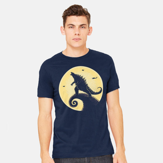 The Kaiju Before Christmas-Mens-Heavyweight-Tee-retrodivision