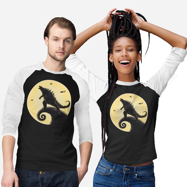 The Kaiju Before Christmas-Unisex-Baseball-Tee-retrodivision
