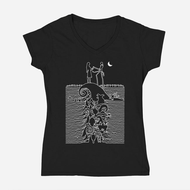 Nightmare Division-Womens-V-Neck-Tee-rocketman_art