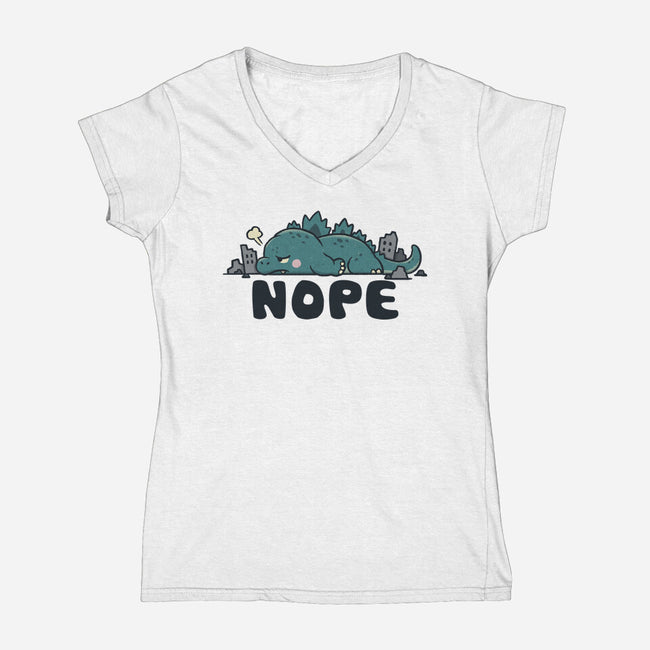 Apocalypse Later-Womens-V-Neck-Tee-NMdesign