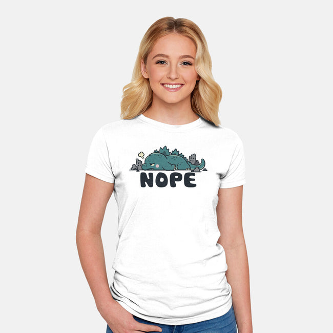 Apocalypse Later-Womens-Fitted-Tee-NMdesign