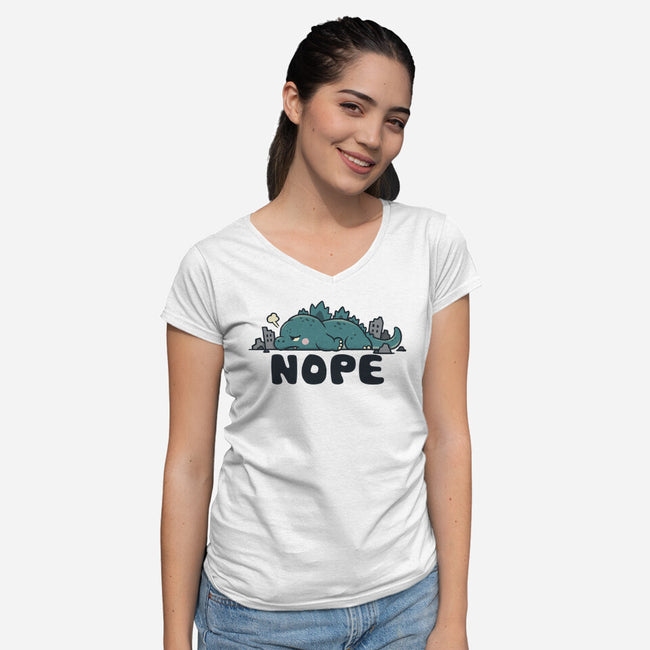 Apocalypse Later-Womens-V-Neck-Tee-NMdesign