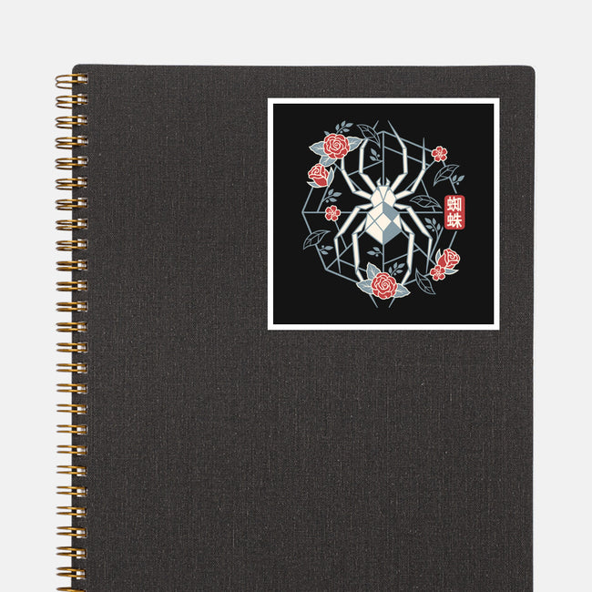 Geometric Spider-None-Glossy-Sticker-NemiMakeit