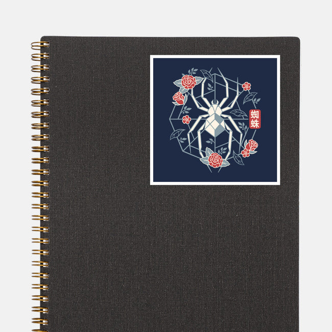Geometric Spider-None-Glossy-Sticker-NemiMakeit
