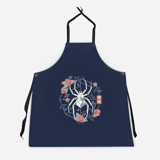 Geometric Spider-Unisex-Kitchen-Apron-NemiMakeit