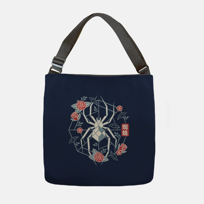Geometric Spider-None-Adjustable Tote-Bag-NemiMakeit