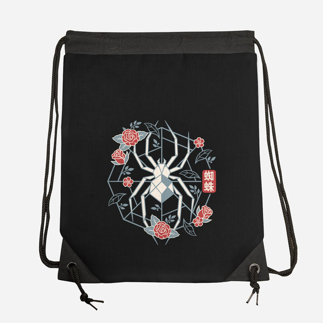 Geometric Spider-None-Drawstring-Bag-NemiMakeit