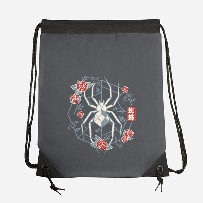 Geometric Spider-None-Drawstring-Bag-NemiMakeit