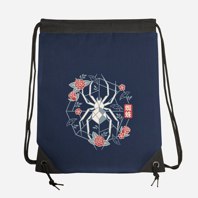 Geometric Spider-None-Drawstring-Bag-NemiMakeit